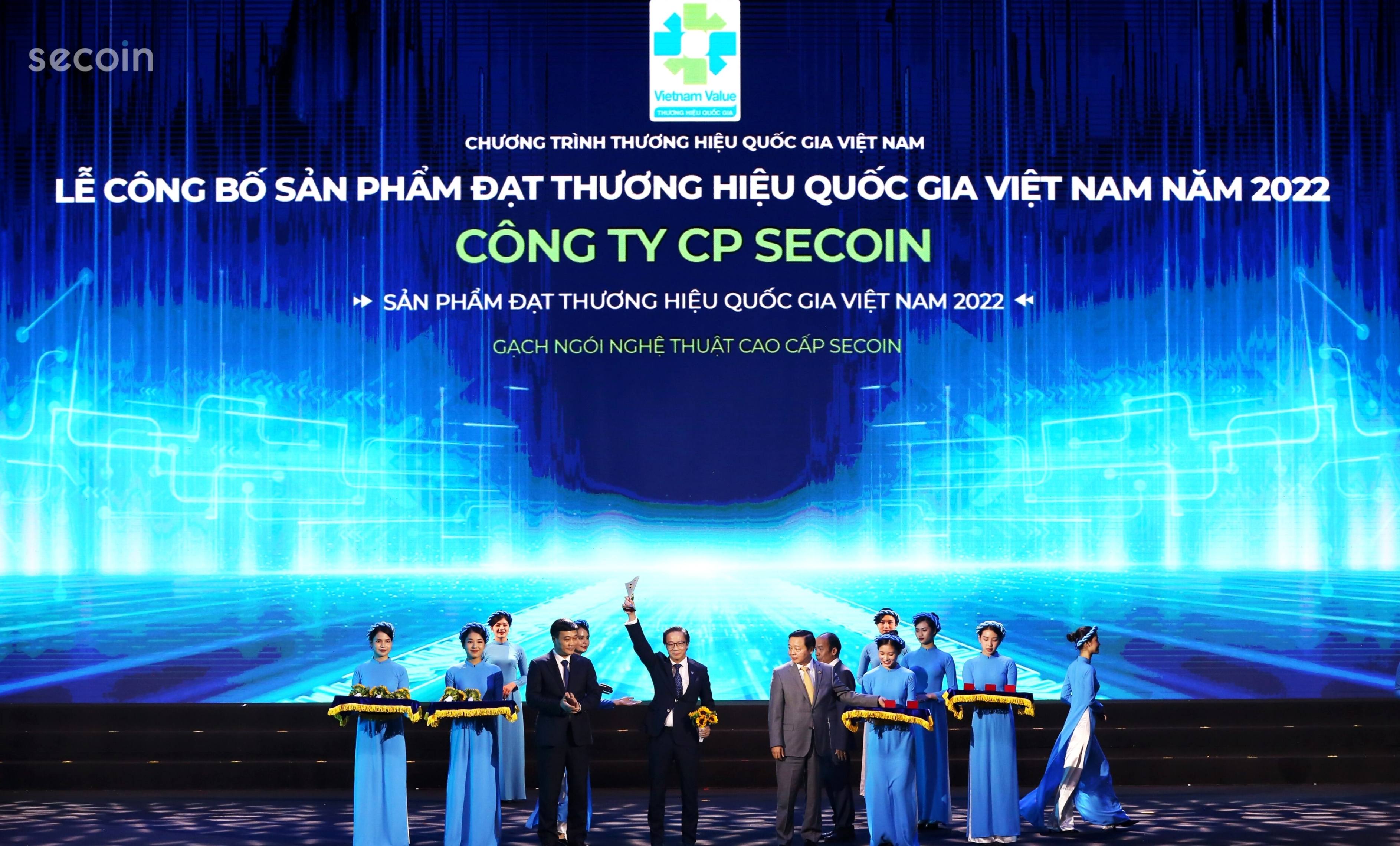 Secoin vinh dự được công nhận “Thương hiệu Quốc gia” của Việt Nam giai đoạn 2022-2024