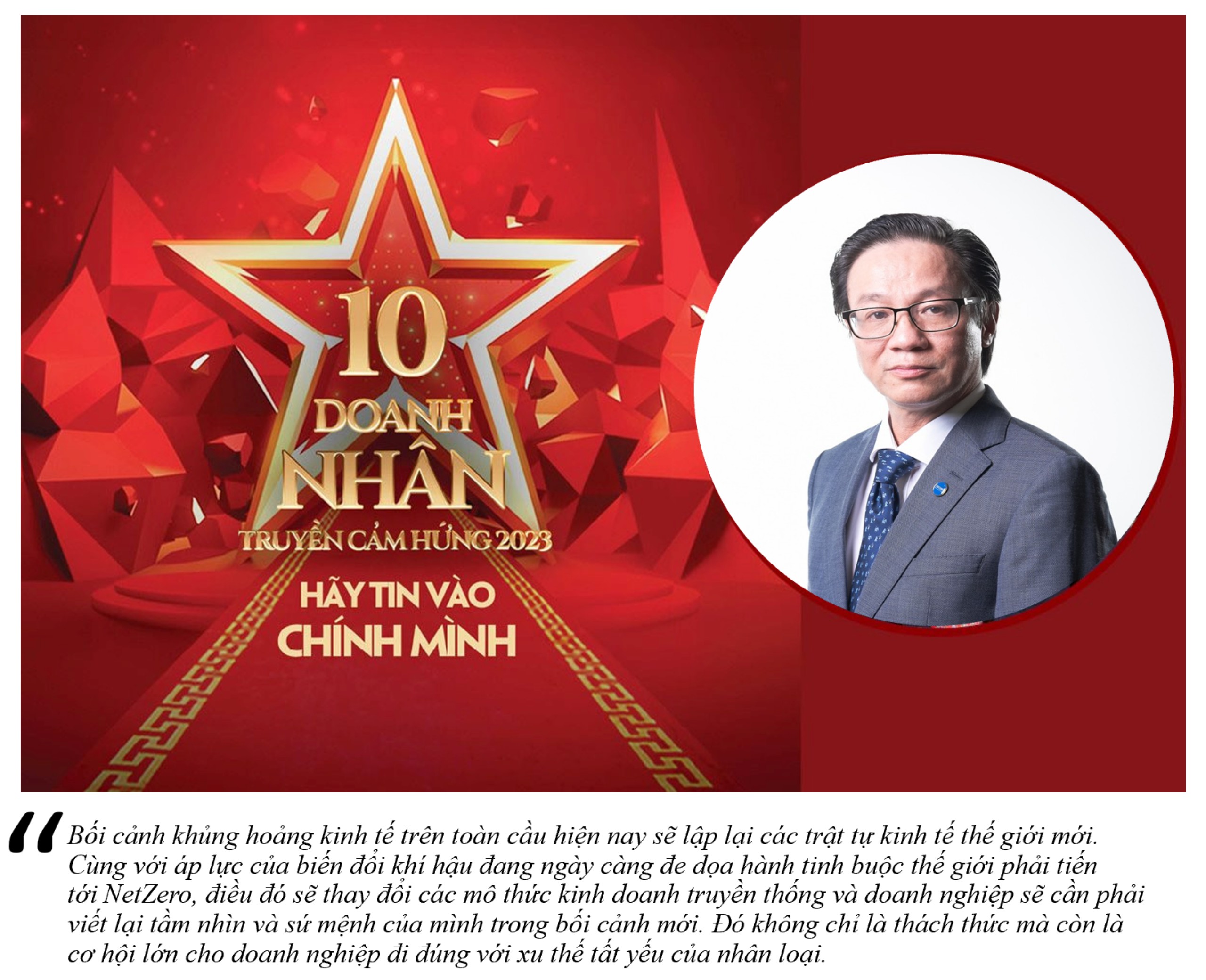 Chúc mừng ông Đinh Hồng Kỳ - Chủ tịch Secoin là 1 trong 10 Doanh nhân truyền cảm hứng năm 2023
