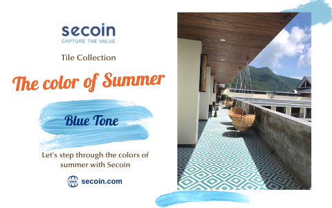 Summer Collection - Blue tiles with ocean inspiration 