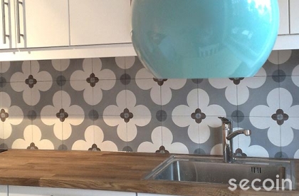 Không gian bếp lãng mạn