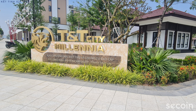 Gạch nghệ thuật ngoài trời, Ngói phẳng kiểu Pháp Secoin tại Dự án Khu đô thị T&T City Millennia (tỉnh Tây Ninh)