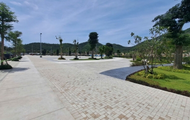 Gạch Sabbiato tự chèn và Gạch trồng cỏ sỏi Secoin tại Dự án Vega City Nha Trang