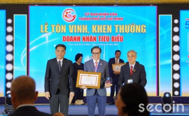 Secoin và Chủ tịch Đinh Hồng Kỳ vinh dự nhận danh hiệu “Doanh nghiệp và Doanh nhân TP Hồ Chí Minh tiêu biểu” năm 2025