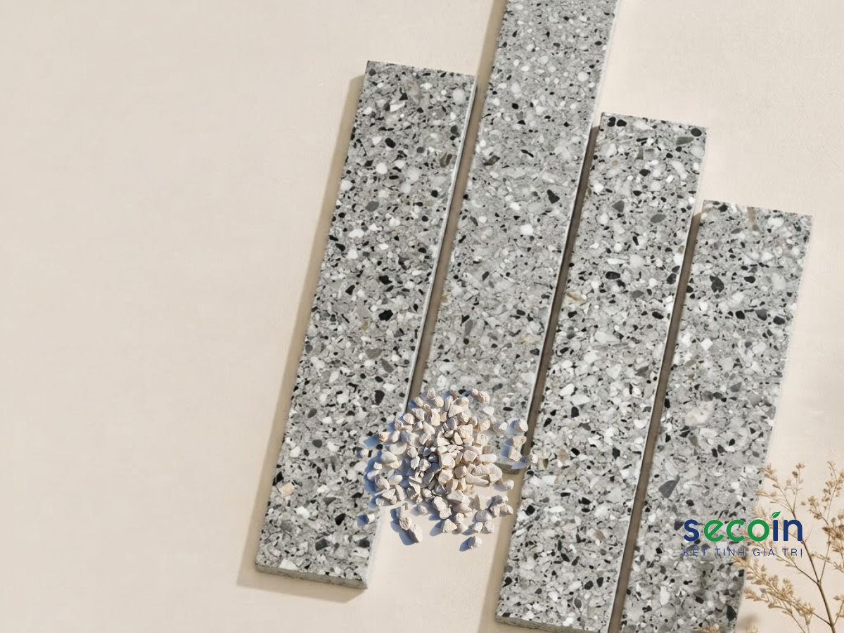 Nguyên liệu tạo nên Terrazzo xanh của Secoin