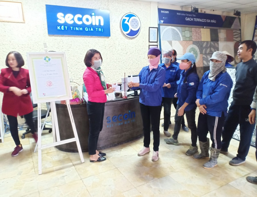 Offices and Employees of Secoin cheerfully received preventative glassware 