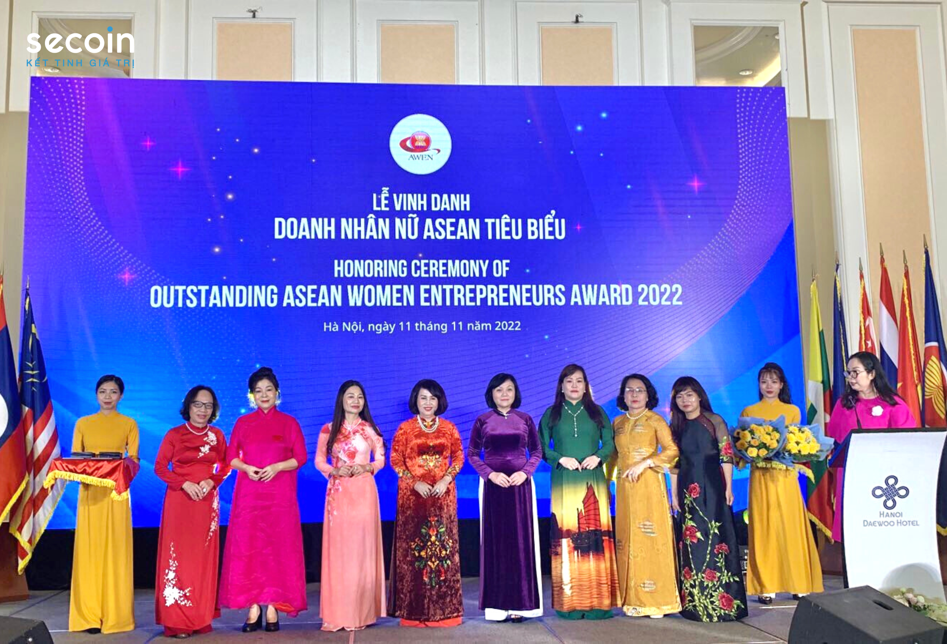 Bà Đinh Hoài Giang – Tổng Giám đốc Secoin được vinh danh “Doanh nhân nữ Asean tiêu biểu 2022”