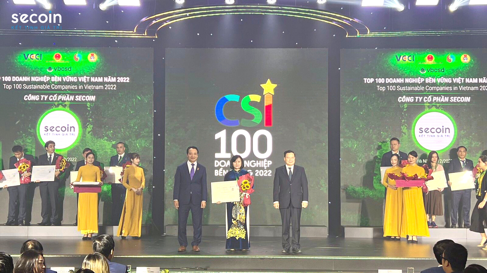 Secoin vinh dự được công nhận – Doanh nghiệp phát triển bền vững Việt Nam 2022