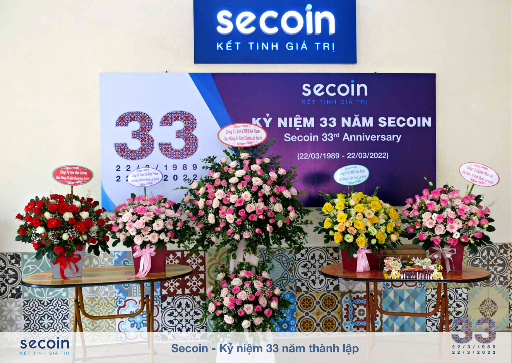 Secoin - Kỷ niệm 33 năm thành lập