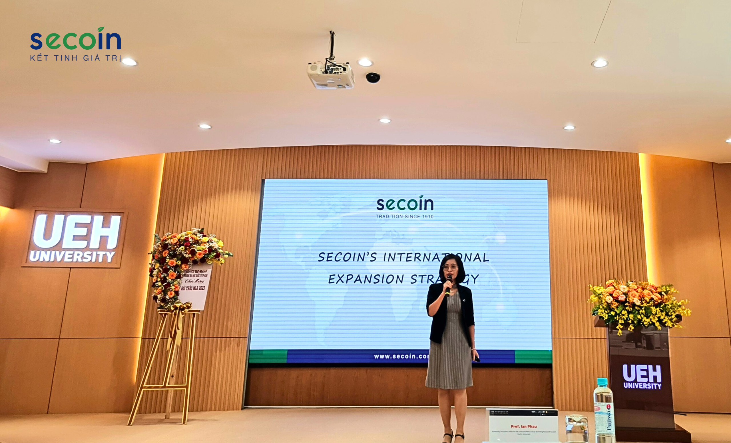 Bà Võ Thị Liên Hương  – Tổng Giám đốc Secoin tham gia Chương trình The Mystique of Luxury Brand