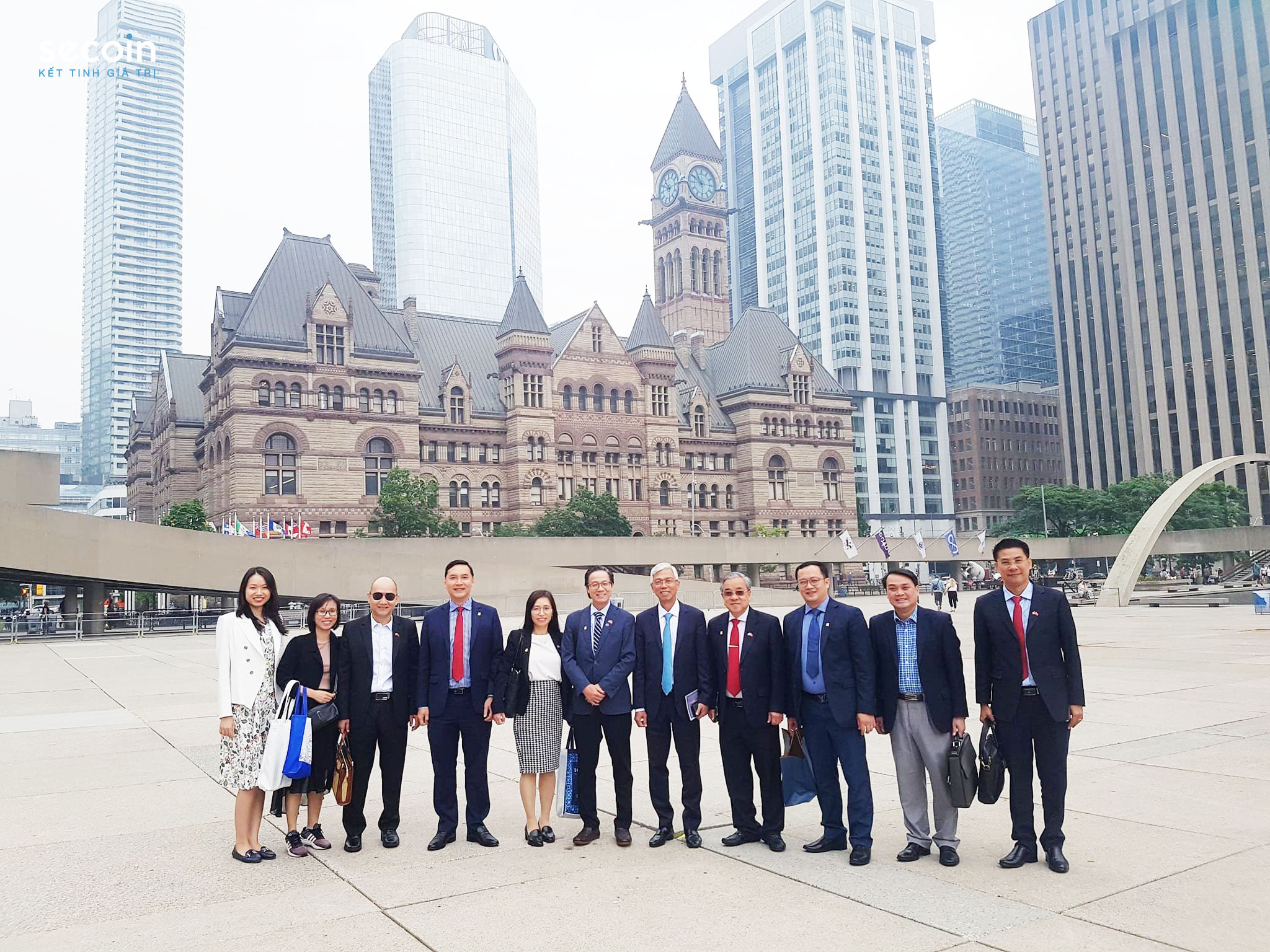 Secoin tham gia đoàn làm việc tại văn phòng thị trưởng TP Toronto về mô hình tăng trưởng xanh và Net Zero