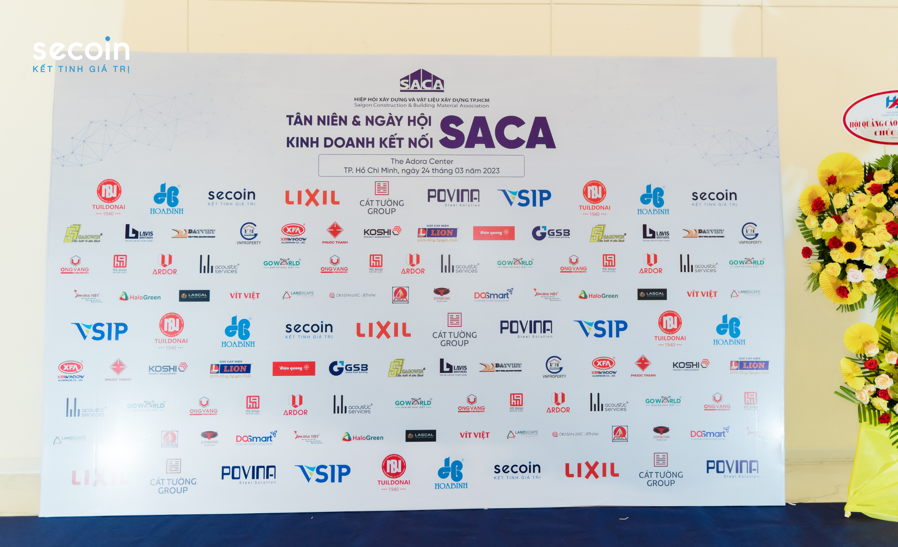 Secoin tham gia chương trình Tân niên và ngày hội kinh doanh kết nối Saca tháng 3/2023