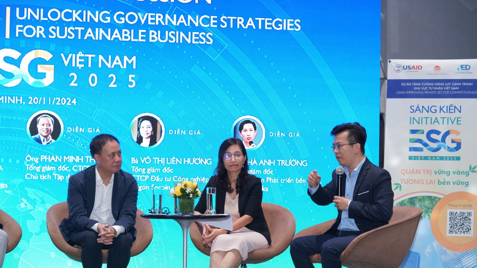 Ms. Vo Thi Lien Huong - General Director of Secoin Company participated in the Seminar - Decoding Sustainable Corporate Governance Strategy with Vietnam ESG Initiative 2025