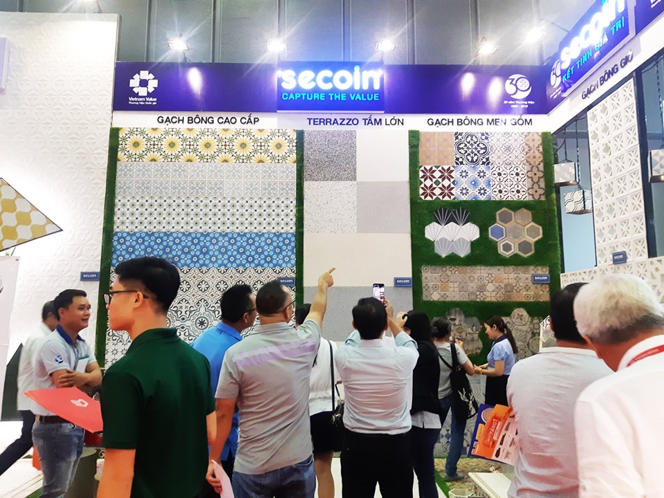 Secoin participated at the 3rd Vietbuild Hochiminh City 2019 with terrazzo, cement tiles