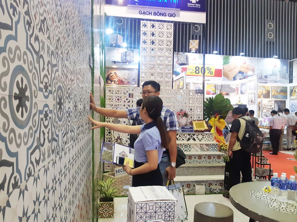 Secoin participated at the 3rd Vietbuild Hochiminh City 2019 with exlcusive cement tile