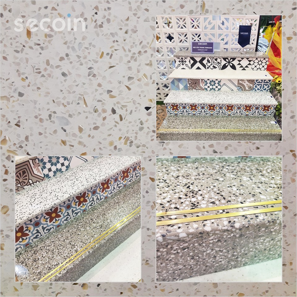 Secoin participated at the 3rd Vietbuild Hochiminh City 2019 with stone chips terrazzo tiles