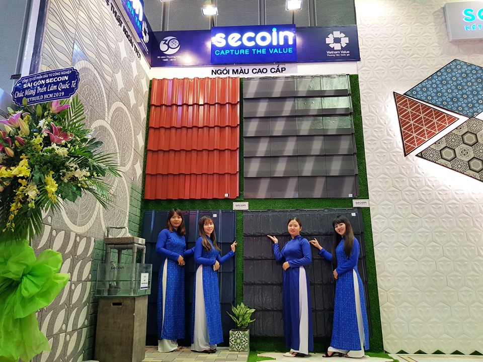 Secoin participated at the 3rd Vietbuild Hochiminh City 2019 with roofing tile products